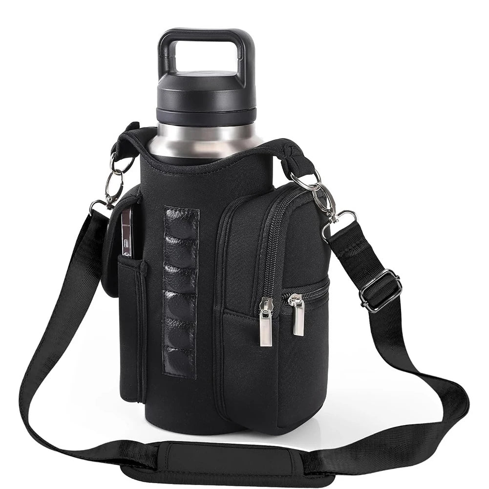Magnetic Gym Bag Water Bottle Bag Sling Bag Crossbody Water Bottle Pouch Water Bottle Carrier Bag for Men Women